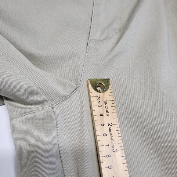 Cherokee Pants Ultimate Khaki Mens 36 x 32 Pleated Front Straight Leg Preppy - Picture 10 of 13